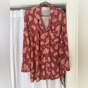 In My Sundays Gingerbread Print Pajamas